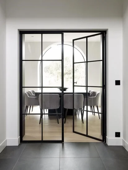 Hinged door